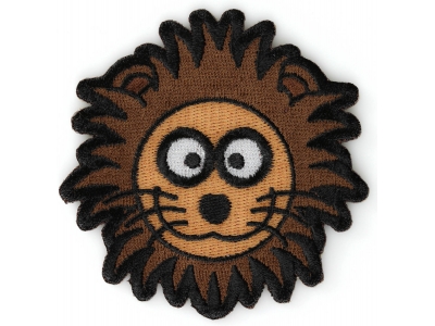 Brown Lion Head Patch