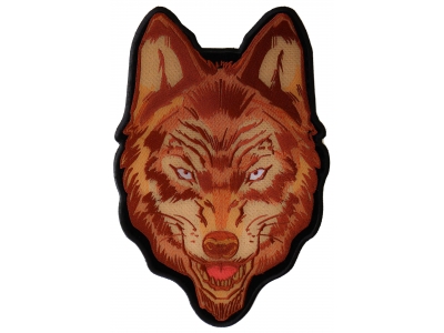 Brown Wolf Patch Large