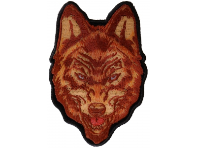 Brown Wolf Patch