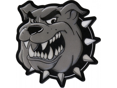 Bulldog Large Iron on Back Patch