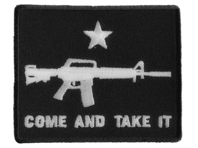 Come And Take It Star Machine Gun Patch | Embroidered Patches