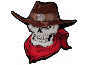 Large Cowboy Skull Patch | Embroidered Patches