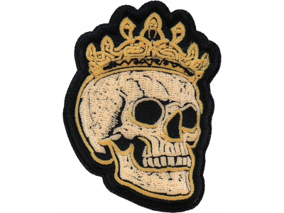 Crown Skull Patch Embroidered