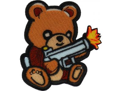 Cute Bear Machine Gun Patch