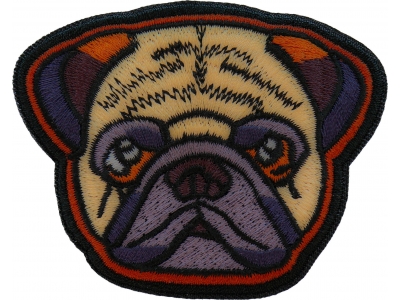 Cute Pug Dog Iron on Patch