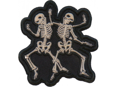 Dancing Skeletons Patch Embroidered