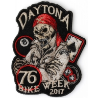 Daytona 2017 Bike Week Biker Skull Patch