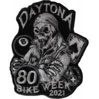 Daytona Bike Week 2021 Patch 80th Black White