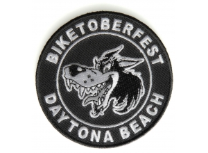 Daytona Biketoberfest Wolf Patch | Embroidered Biker Patches