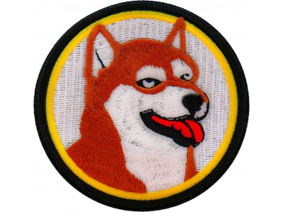 Doge Dog Patch Embroidered