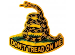 Don't Tread On Me Large Biker Back Patch | US Military Veteran Patches