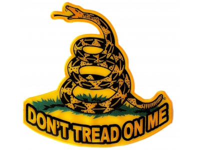 Don't Tread On Me Large Biker Back Patch | US Military Veteran Patches