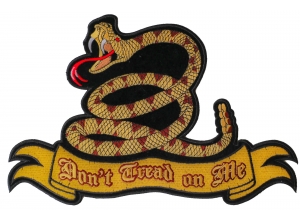 Don't Tread On Me Snake Patch Large | US Military Veteran Patches