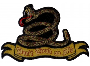 Don't Tread On Me Snake Patch Small | US Military Veteran Patches