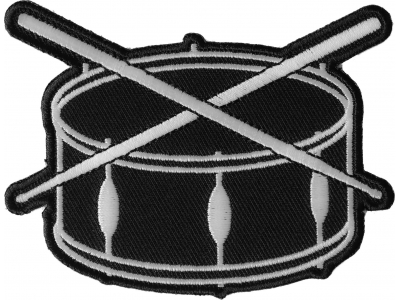 Drum and Sticks Music Band Patch