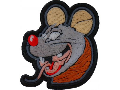 Drunk Rat Iron on Patch