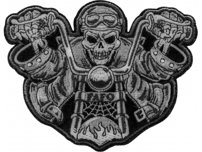 FAFO Skeleton Rider Biker Patch