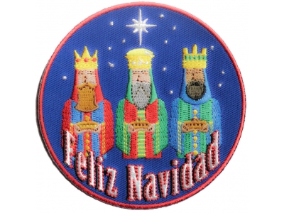 Feliz Navidad 3 Wise Men Merry Christmas Patch | Embroidered Patches