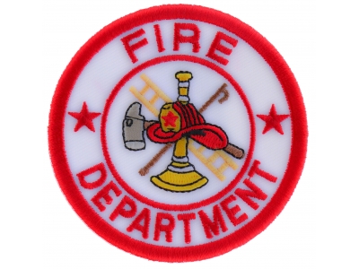 Fire Department Circle Patch | Embroidered Patches