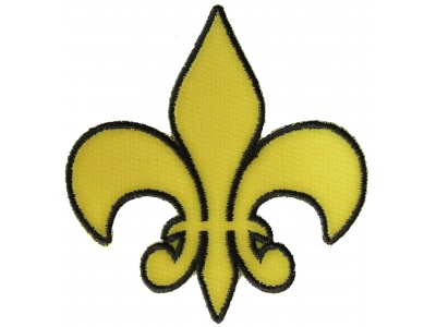 Fleur De Lis Patch Yellow