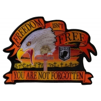 Freedom Isn't Free You Are Not Forgotten Eagle Large Patch | US Military Veteran Patches