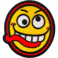 Funny Face Iron on Patch