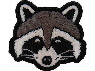 Funny Raccoon Iron on Patch