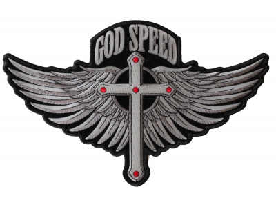 God Speed Patch Large | Embroidered Biker Patches