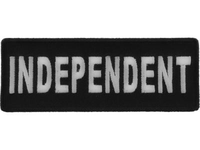 Independent  Black White 4 Inch Patch