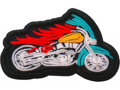 Indian Biker Patch Embroidered