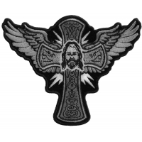 Jesus Cross and Wings Patch