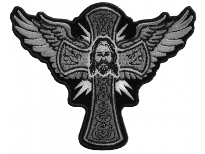 Jesus Cross and Wings Patch