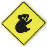 Koala Sign Iron On Patch