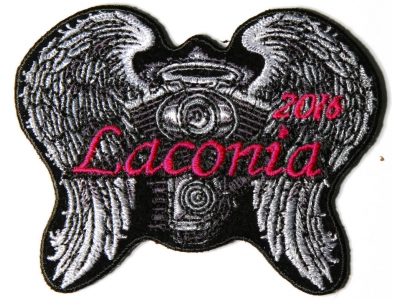 Laconia 2016 Motorcycle Rally Patch Angel Wings