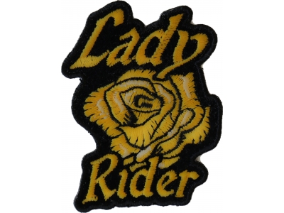 Lady Rider Yellow Rose Patch