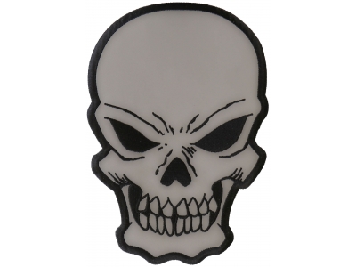 Large Reflective Skull Patch