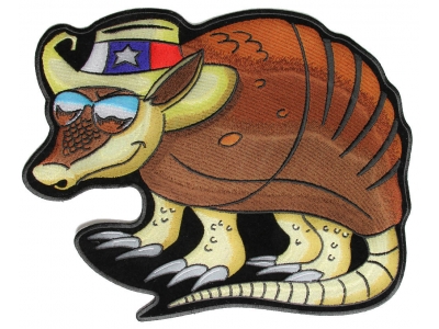 Large Texas Armadillo Back Patch