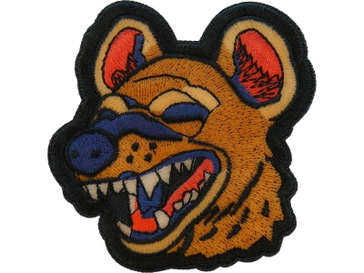 Laughing Hyena Iron on Patch