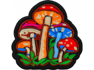 Magic Mushrooms Patch Embroidered