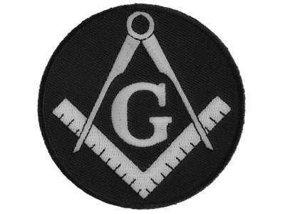 Mason Symbol Black White Patch | Embroidered Patches