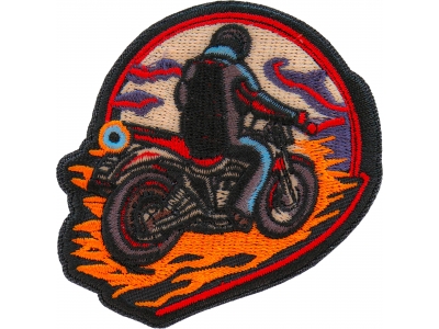 Motorcycle Biker Iron on Patch