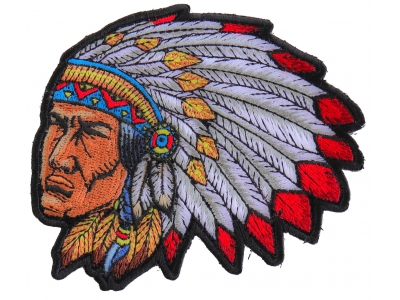 Native American Indian Head Dress Patch