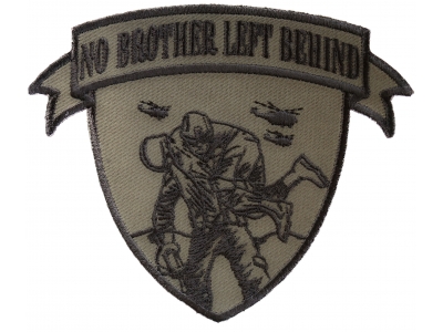 No Brother Left Behind Small Patch In Green Black | US Military Veteran Patches