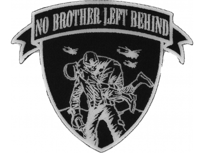 No Brother Left Behind Soldier Carrying Soldier Patch