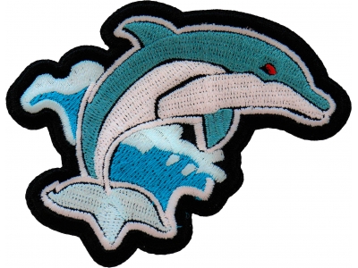 Ocean Dolphin Patch Embroidered