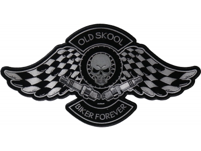 Old Skool Biker Forever Patch