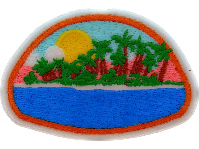 Paradise Island Iron on Patch