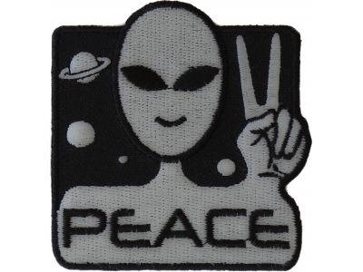 Peace Alien Fun Patch | Embroidered Patches