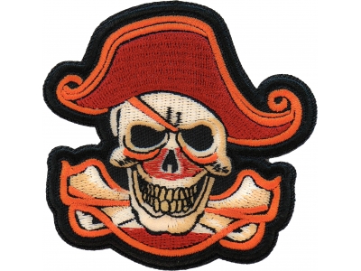 Pirate Skull Patch Embroidered