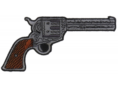 6 Shooter Pistol Gun Patch Right | Embroidered Patches